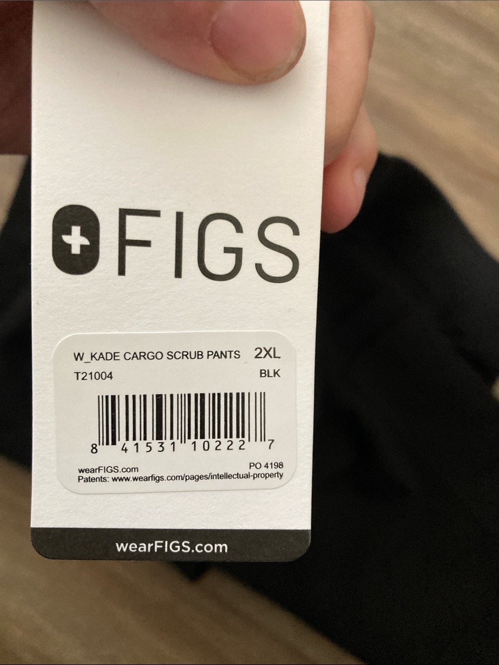 Figs Black Kade Cargo Scrub Pants Sz 2X NWT - Picture 6 of 8